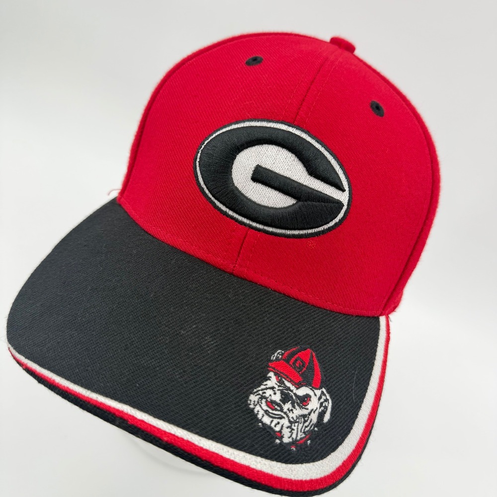 Georgia Bulldogs Hat Twins‎ Enterprise Red Black Adjustable NCAA Baseball Cap